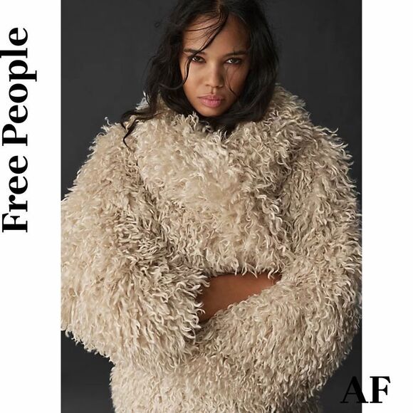 Free People Jackets & Blazers - Free People Stargazer Fur Jacket In Ivory New Various Sizes